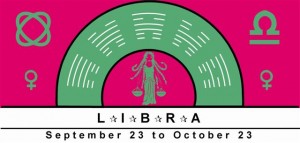 Libra Symbol with planetary rulership of Venus